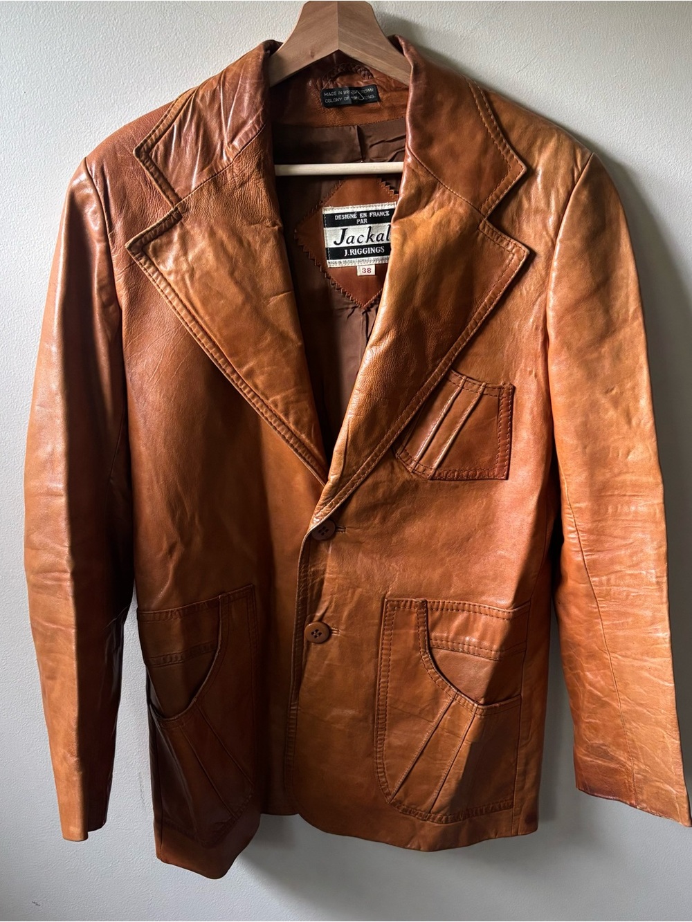 J.Riggings Jackal Vintage 70s Leather Jacket